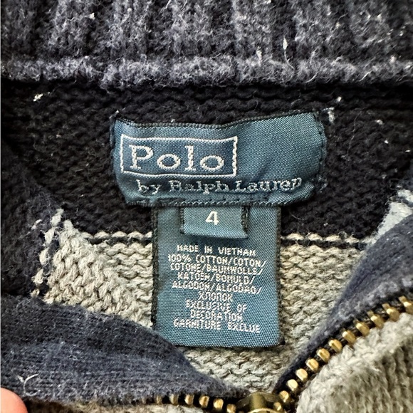 Polo | Wide Stripe Quarter Zip Sweater (4) - Picture 5 of 5